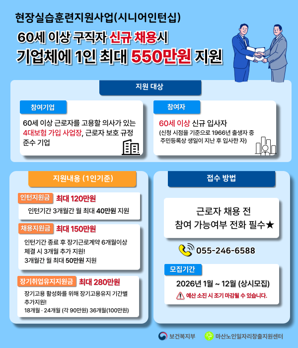 현장실습훈련지원사업 안내